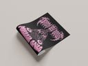 DEATH BY BASS POSTER - PINK ON BLACK
