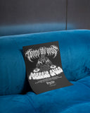 DEATH BY BASS POSTER - WHITE ON BLACK
