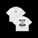 DEATH BY BASS TEE - BLACK ON WHITE