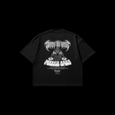 DEATH BY BASS TEE - WHITE ON BLACK